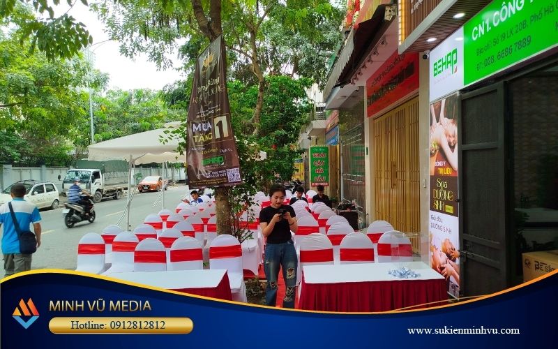 Cho thuê bàn ghế sự kiện khai trương